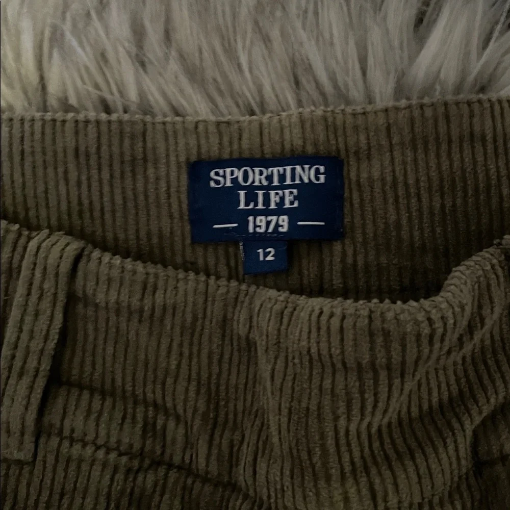 Olive Green Corduroy Pants sporting life. New with tags. - Picture 3 of 13